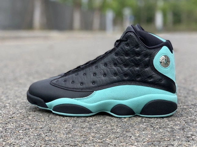 Cheap TBkick 13 Black Retro Air Island Jordan Green 414571-030 0813